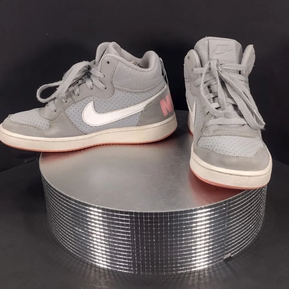 Nike Light Gray High-Top Sneakers
